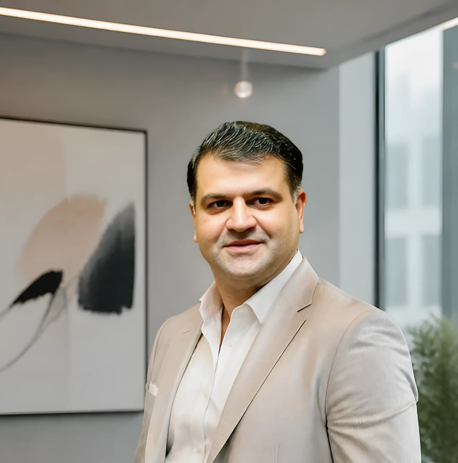 Portrait of Obaid ur Rehman, Chancellor of Iqra National University